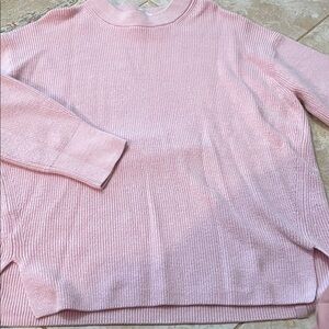 Lululemon Pink Ribbed Women's Sweater EUC